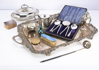 Lot 441 - A collection of silver and silver plate