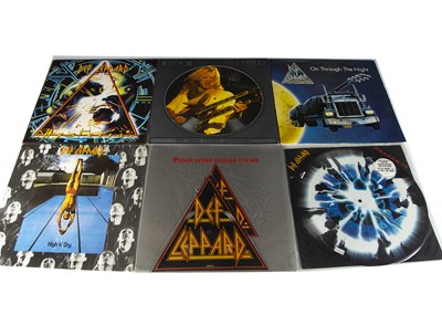 Lot 225 - Def Leppard LPs / 12" Singles