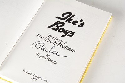 Lot 327 - Everly Brother's Book / Signature