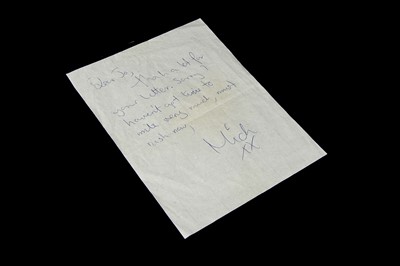 Lot 336 - Rolling Stones / Mick Jagger Signed Letter