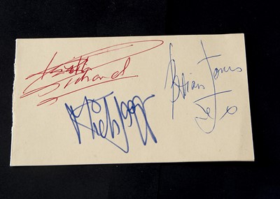 Lot 337 - Rolling Stones / Autographs