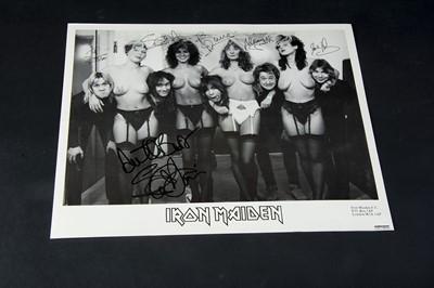 Lot 353 - Iron Maiden Photo / Signature