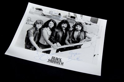 Lot 356 - Black Sabbath Photo / Signature