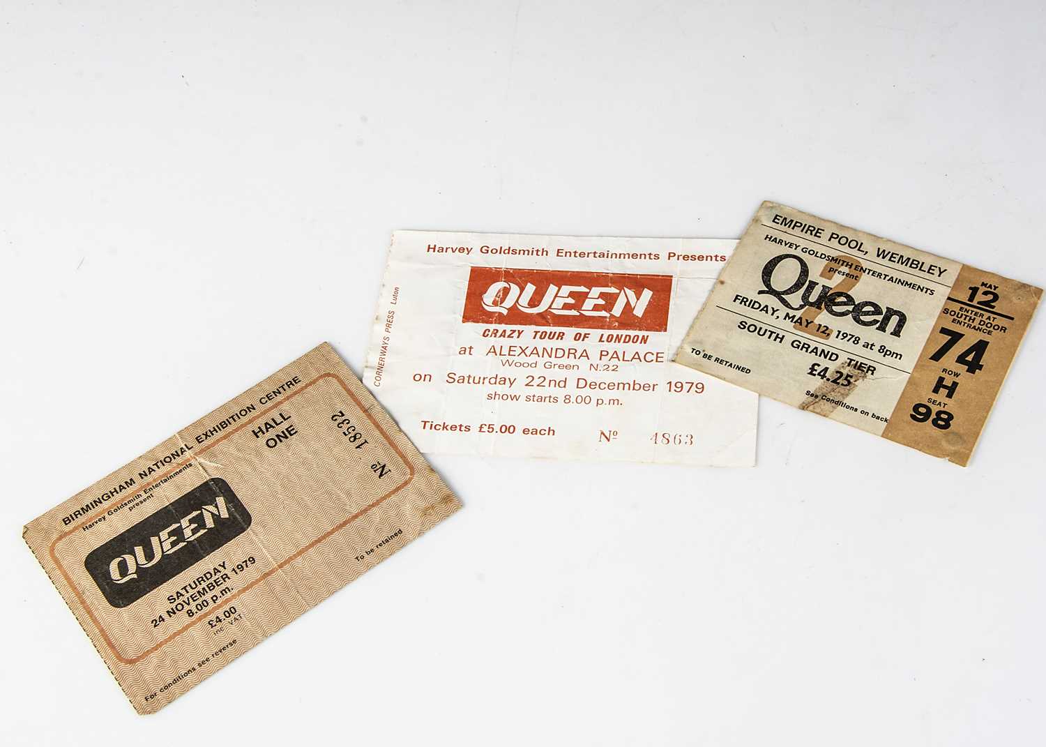 Lot 358 Queen Concert Tickets,