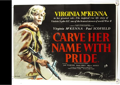 Lot 371 - Carve Her Name With Pride (1958) Quad Poster