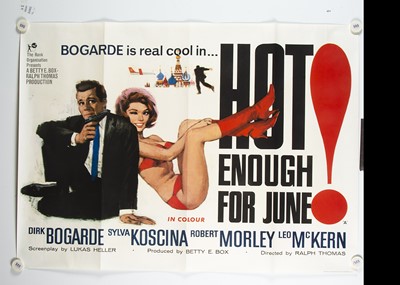 Lot 378 - Hot Enough For June (1965) Quad Poster