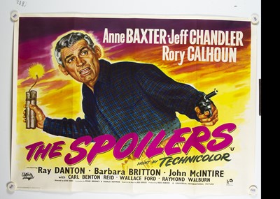 Lot 382 - The Spoilers (1956) Quad Poster