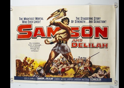 Lot 386 - Samson and Delilah (rr1949) Quad Poster