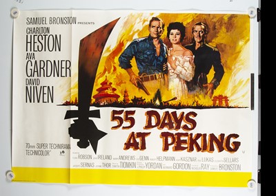 Lot 393 - 55 Days At Peking (1958) Quad Poster