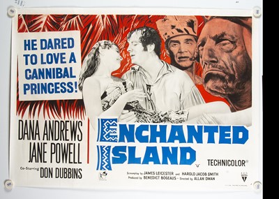Lot 410 - Enchanted Island (1958) Quad Poster
