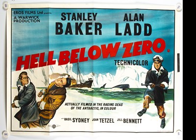 Lot 423 - Hell Below Zero (1955) Quad Poster