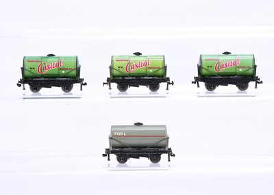 Lot 390 - Hornby-Dublo 00 Gauge 3-Rail reproduction Pool and Castrol Tank wagons