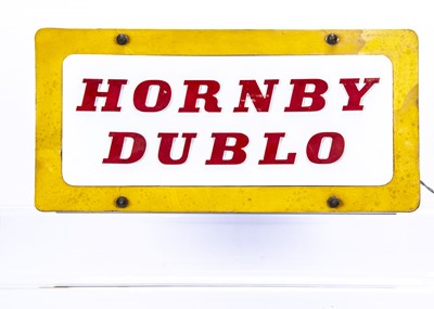 Lot 391 - Rare Hornby-Dublo illuminated Shop Display sign