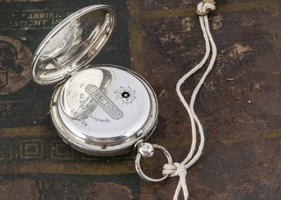 Lot 12 - A George V period silver open faced pocket watch