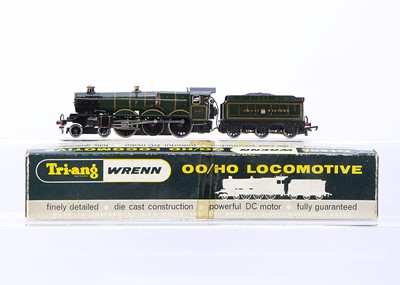 Lot 424 - Tri-ang Wrenn 00 Gauge W2222 repainted and modified Devizes Castle Class Locomotive and tender