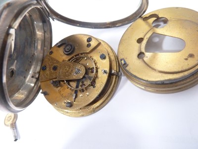 Lot 24 - Three Victorian silver open faced pocket watches