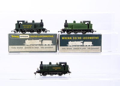 Lot 425 - Wrenn 00 Gauge original and repainted SR  green 0-6-0 Class R1 Tank Engines