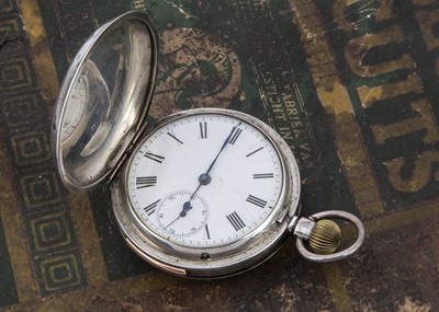 Lot 41 - An early 20th century Continental silver full hunter repeater pocket watch