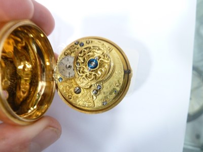 Lot 43 - A George III pair cased pocket watch by James Tregent of London