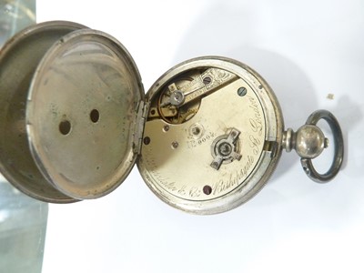 Lot 48 - Five silver open faced pocket watches