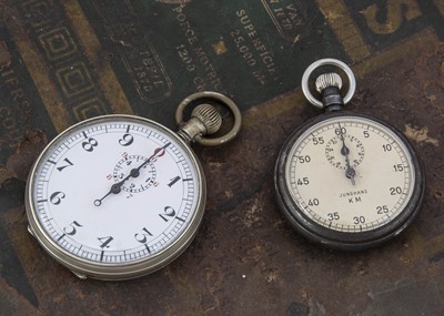 Lot 58 - Two WWII German Military Issue stopwatches