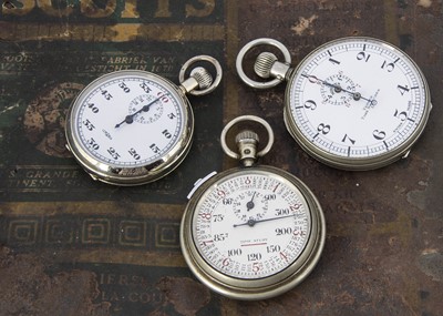 Lot 61 - Three early 20th century pocket stopwatches