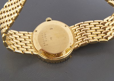 Lot 75 - A c1990s 18ct gold Baume & Mercier lady's cocktail dress wristwatch
