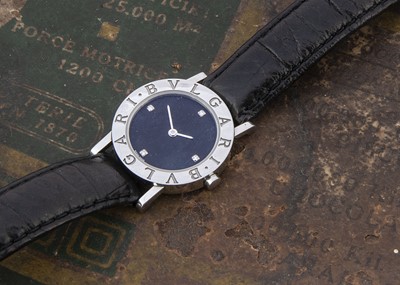 Lot 91 - A late 20th century Bvlgari quartz stainless steel wristwatch
