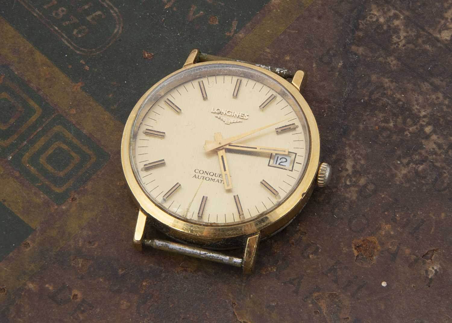 Lot 93 - A c1970s Longines Conquest Automatic wristwatch head