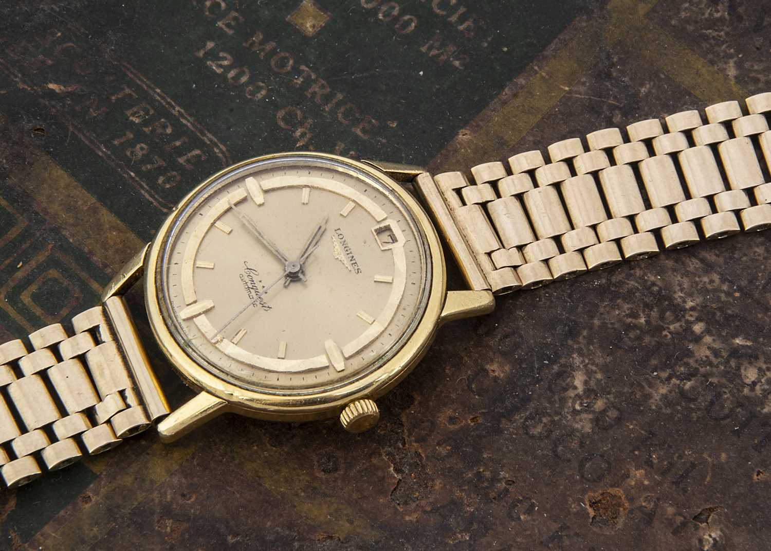Lot 102 - A late 1950s Longines Conquest Automatic