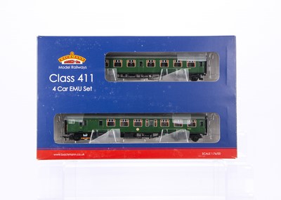 Lot 474 - Bachmann 00 Gauge 31425 BR SR green Class 411 4-CEP four coach EMU Set 7105