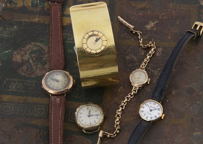 Lot 108 - Five various ladies wristwatches