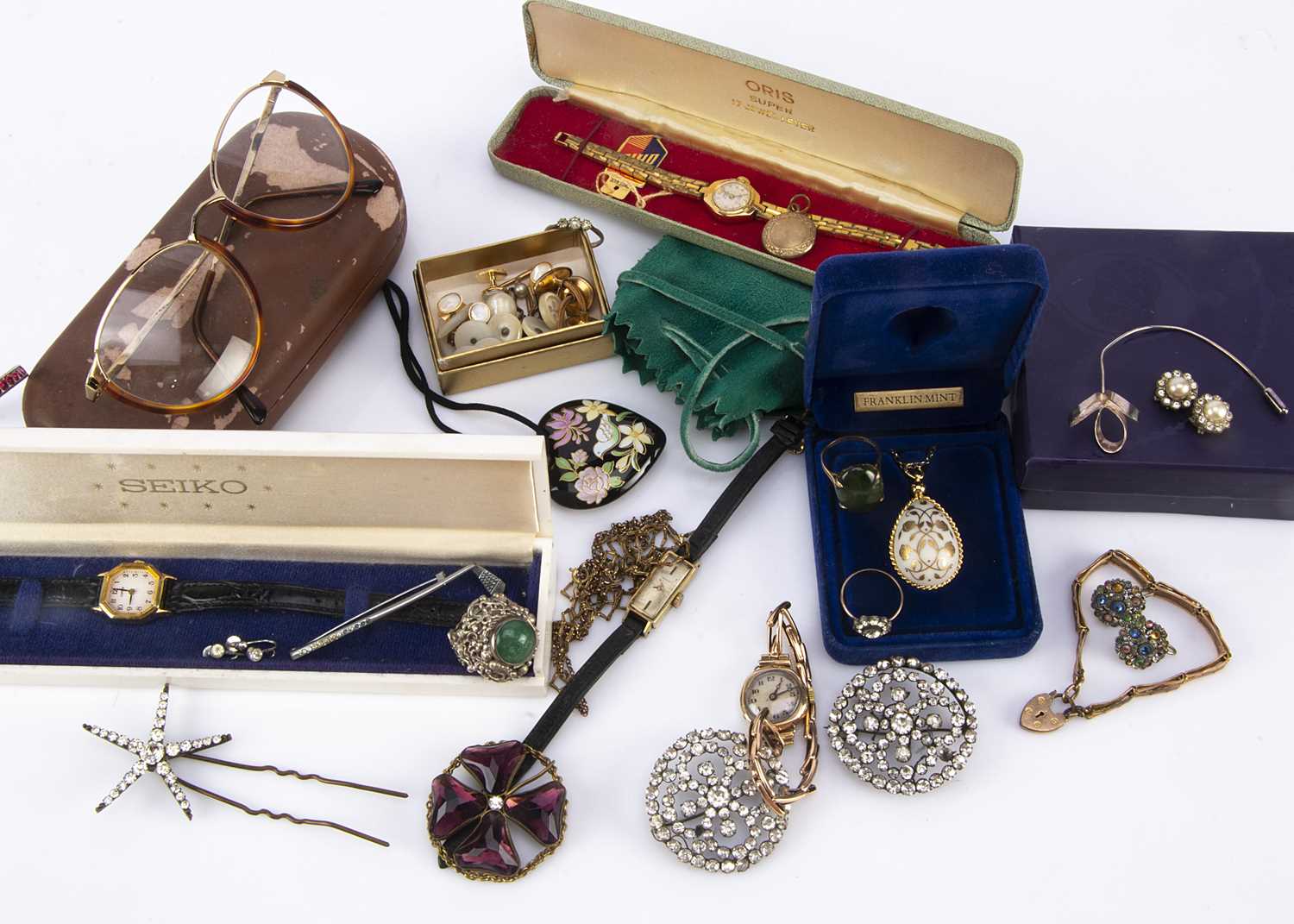 Lot 110 - A mixed lot of watches and jewellery
