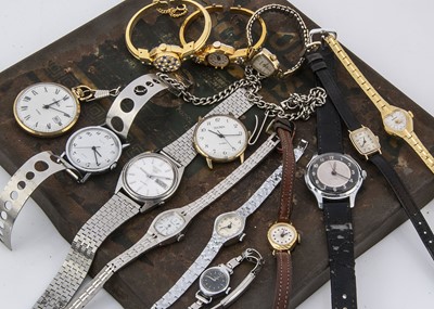 Lot 120 - A group of modern and vintage mechanical wind watches