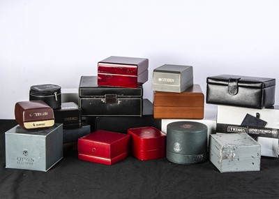Lot 141 - A collection of empty watch boxes