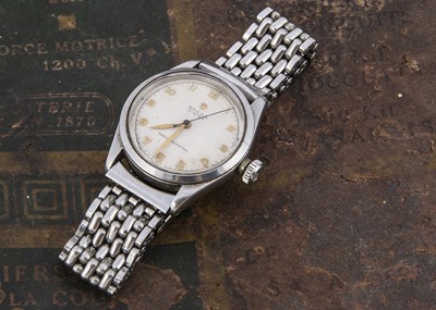 Lot 181 - A c1950s Rolex Osyter manual wind stainless steel wristwatch