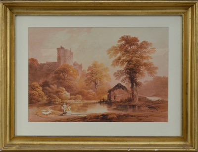 Lot 39 - An unsigned watercolour