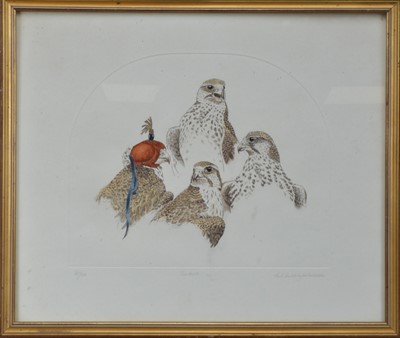 Lot 53 - A limited edition print of birds of prey