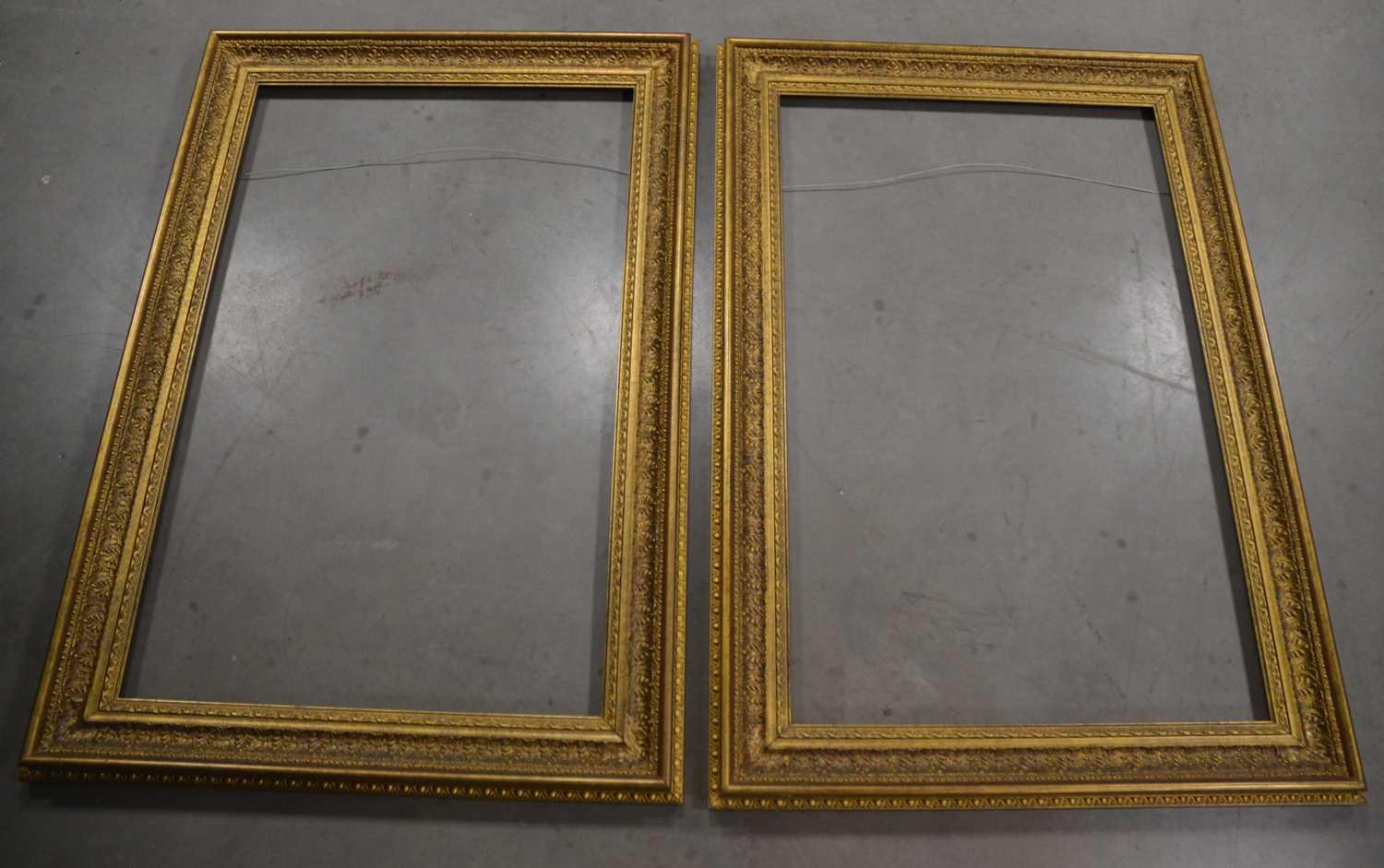 Lot 62 - A pair of 20th century gilt frames