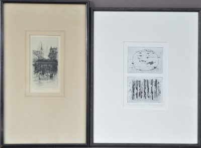 Lot 168 - Two etchings