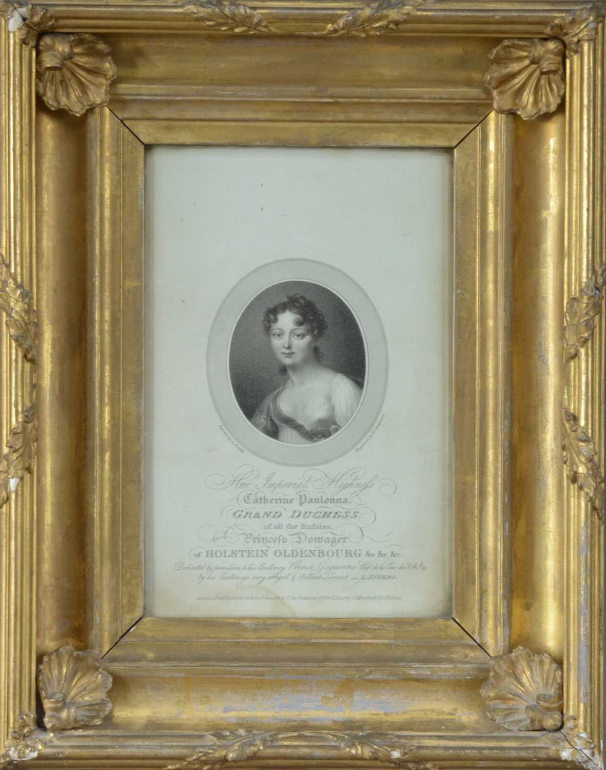 Lot 170 - A framed print of Catherine Paulouna