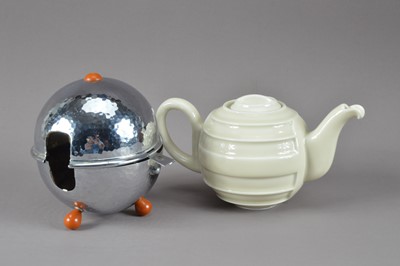 Lot 184 - A circa 1950's German teapot in stand by WMF