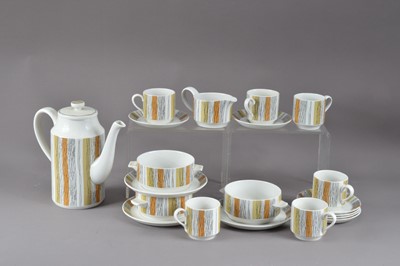 Lot 188 - A 1960s Midwinter porcelain Sienna pattern part coffee set for six