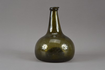 Lot 219 - A 19th century green glass wine bottle