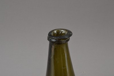 Lot 219 - A 19th century green glass wine bottle