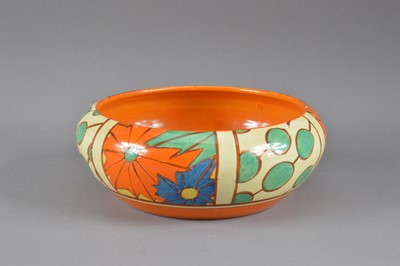 Lot 225 - A circa 1930's Clarice Cliff hand painted pottery bowl