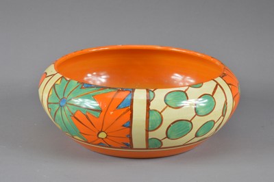 Lot 225 - A circa 1930's Clarice Cliff hand painted pottery bowl