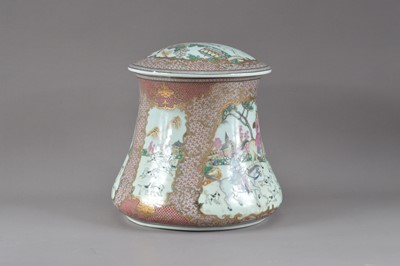 Lot 236 - A German porcelain jar and cover