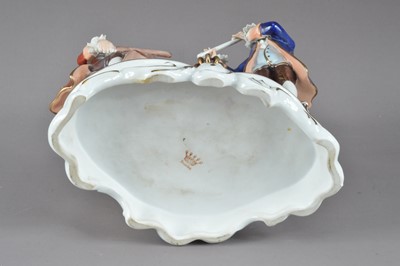 Lot 249 - A 20th century Dresden porcelain figural group