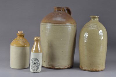 Lot 259 - Three stoneware storage jars